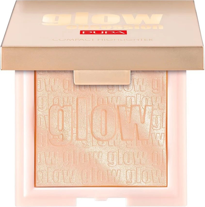 Highlighter kompakt për femra Pupa Milano Glow Obsession Compact Highlighter 100 Light Gold 6g