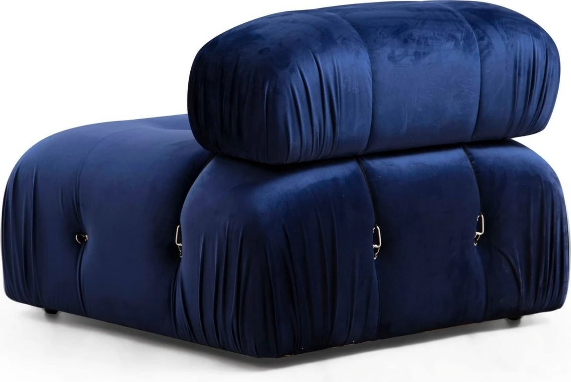 Karrige një vendëshe Bubble O1, kadife blu