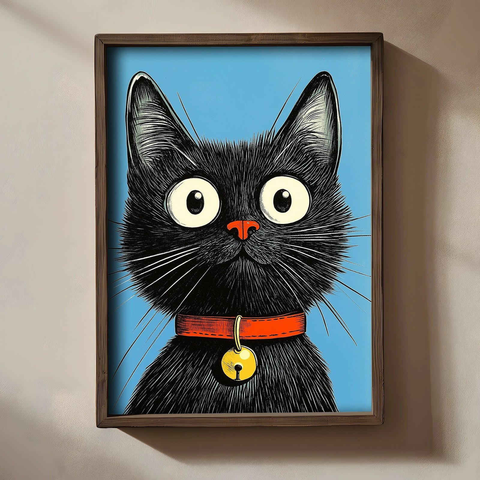 Pikturë dekorative me kornizë MDF, Wallity, TUN001-XL, shumëngjyrëshe, 50x70x3.5cm