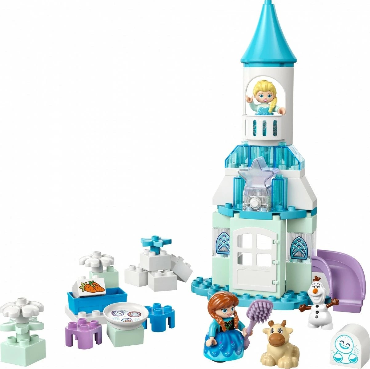 Set lodrash LEGO DUPLO Frozen 10455 Anna and Elsa's Ice Castle Party, 54 pjesë, shumëngjyrëshe