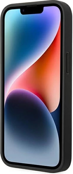 Mbështjellës BMW BMHMP14M22PTDK për iPhone 14 Plus 6.7", lëkurë, MagSafe, zi