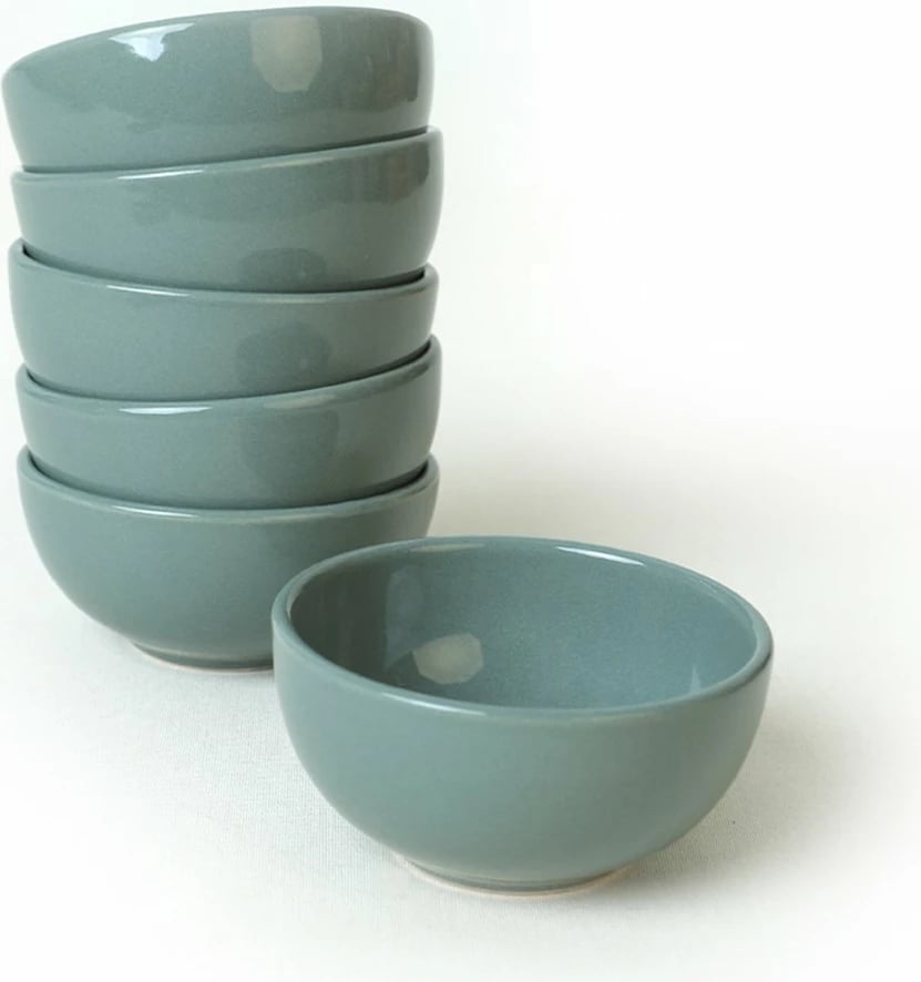 Set tasash qeramike (6 copë), Hermia Concept, ngjyrë e gjelbër, St101106F326A000000Maz1000