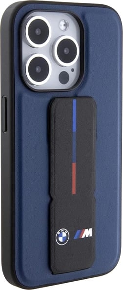 Mbështjellës BMW M Grip Stand Bicolor për iPhone 15 Pro, Blu