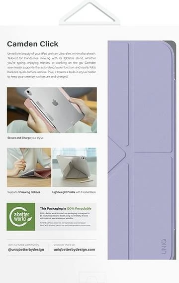 Mbështjellës UNIQ Camden Click për iPad Air 11" (2024), vjollcë