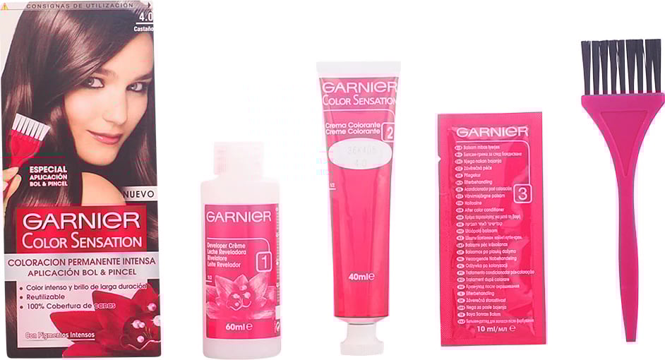 Ngjyrë për flokë Garnier Color Sensation 4 Brown unisex kafe