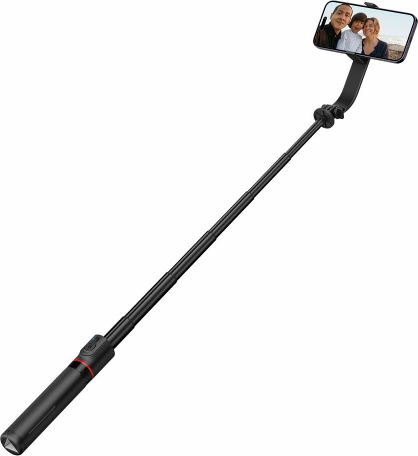 Selfie stick me tripod Tech-Protect L04S, Bluetooth, për smartphone, MagSafe, i zi
