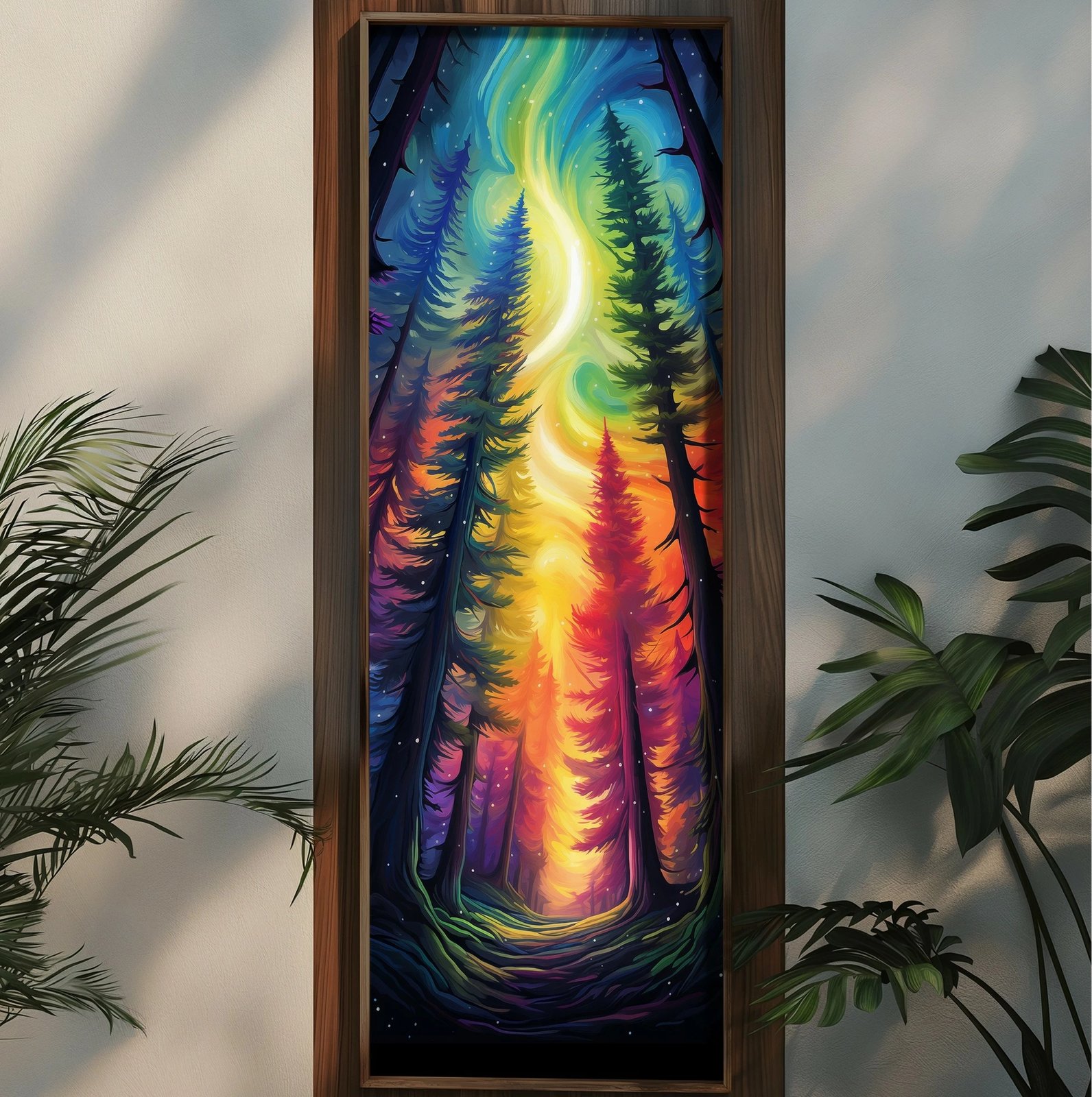 Pikturë dekorative me kornizë MDF, shumëngjyrëshe, Wallity EMR069