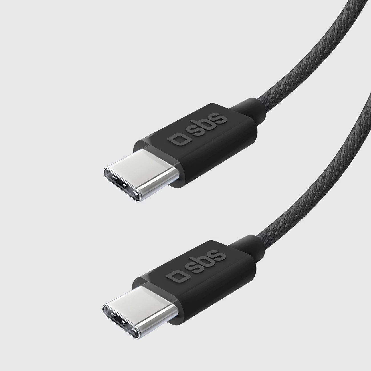 Kabllo USB-C në USB-C SBS TECABLETISSUETCK, 1.5m, 60W, e zezë