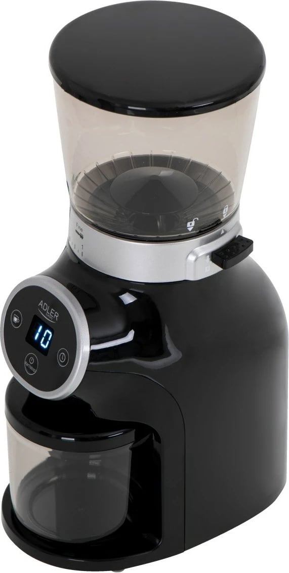 Mulli elektrik për kafe Adler AD 4450, 300 W, 300 g, i zi/argjendtë