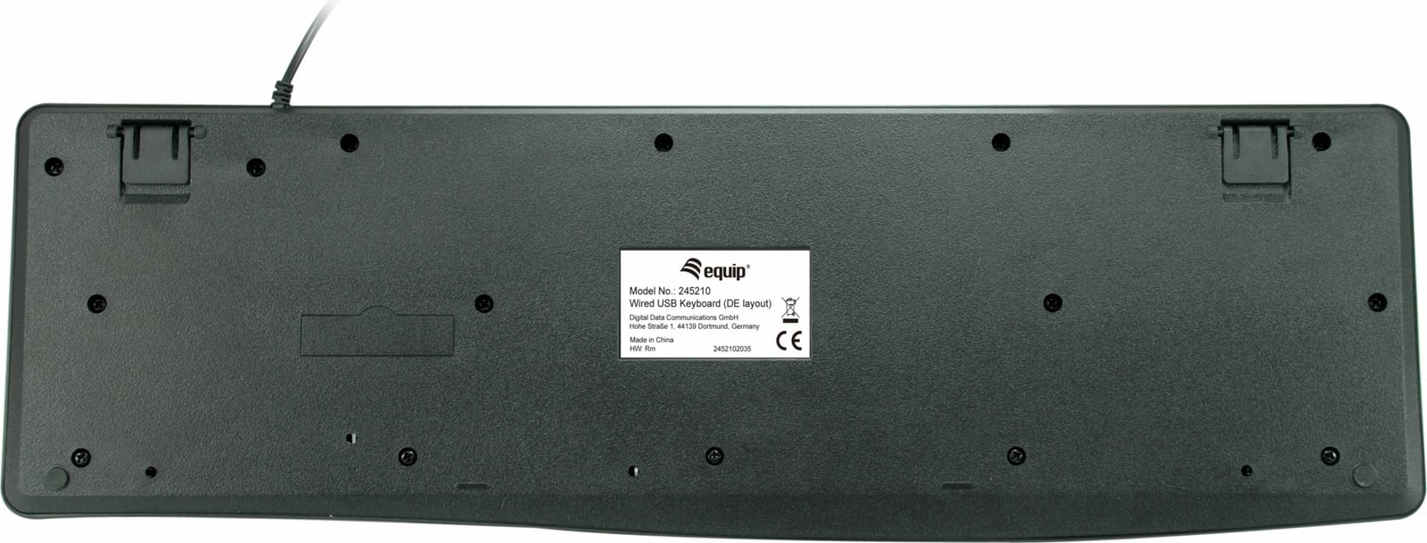 Tastierë EQUIP 100%, USB, QWERTZ, e zezë