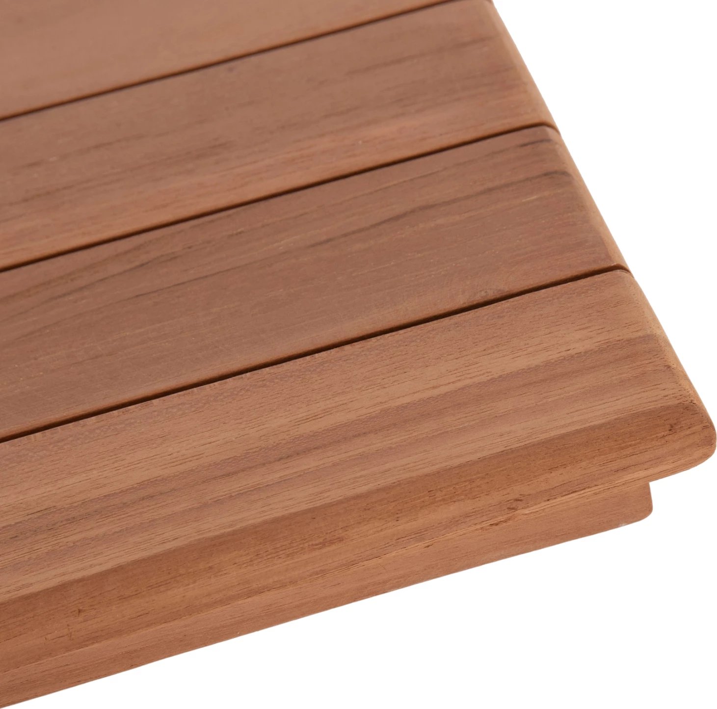 Sipërfaqe tavoline drejtkëndëshe, dru tik natyral, 120x80x4cm