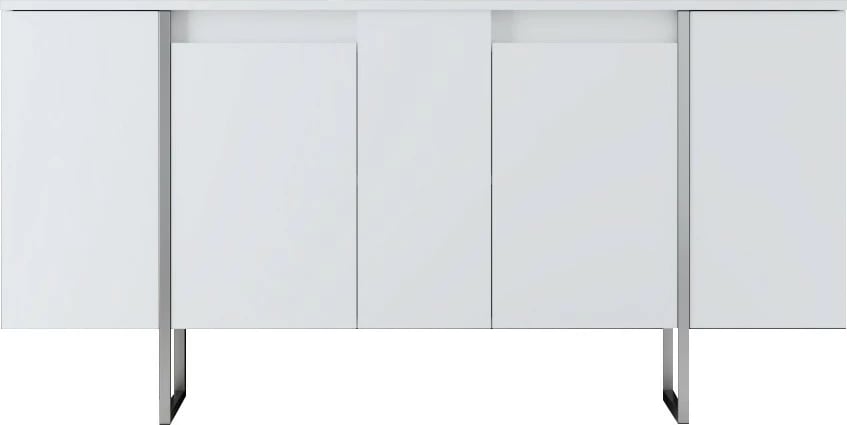 Konsolë Skye Decor, Luxe, e bardhë, argjend