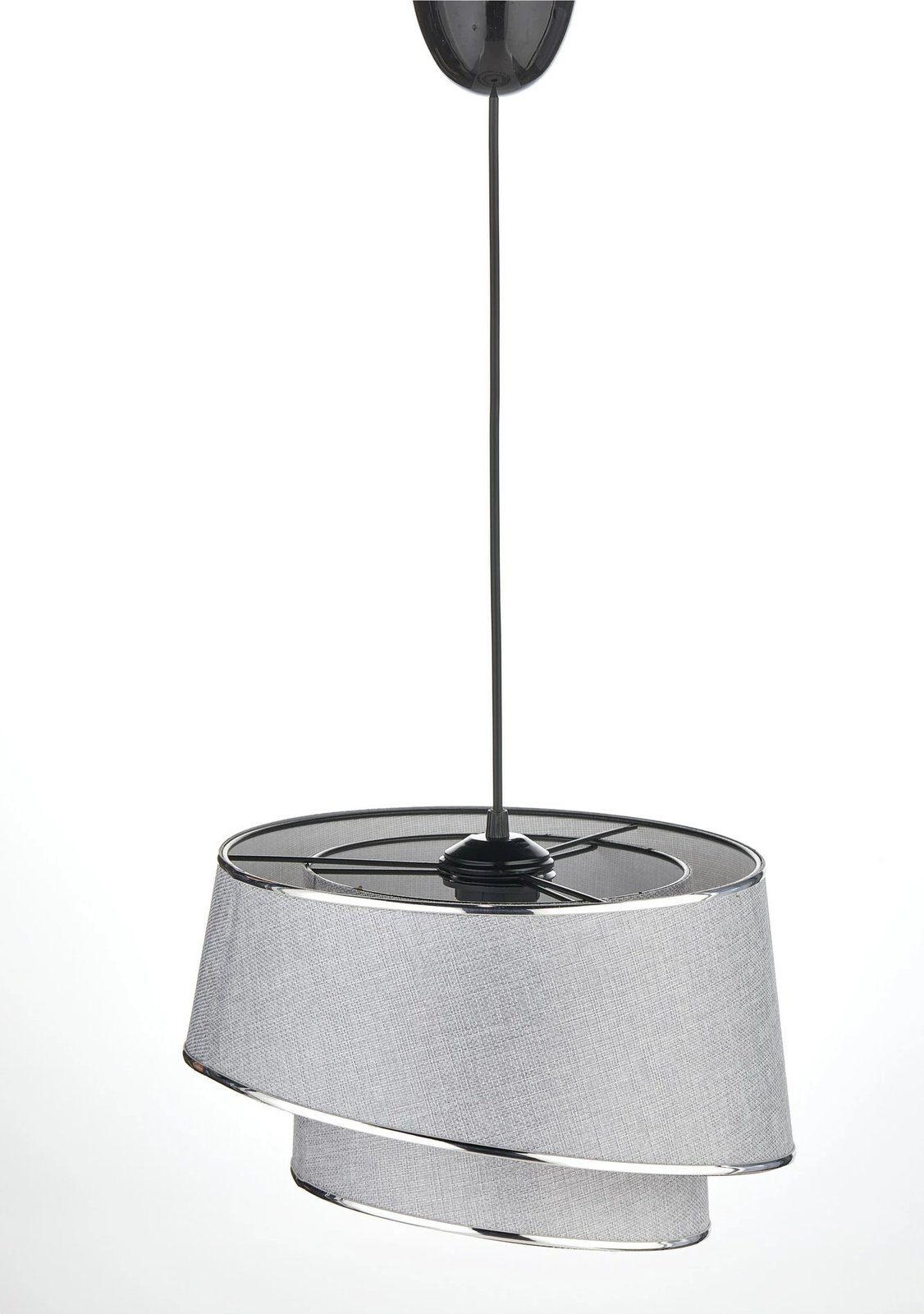 Llambë tavani Opviq, KS-2004, kapak prej stofi, ngjyrë gri dhe argjendi