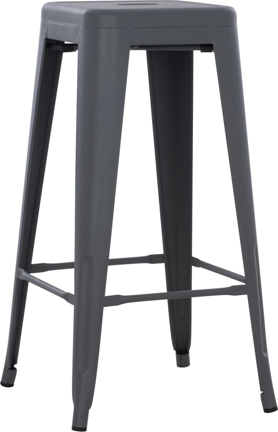 Karrige për bar MELITA-PRO FH8642.50 metalike, ngjyrë gri, 43x43x78H cm