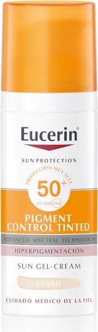 Krem dielli për fytyrë Eucerin Sun Face Pigment Control Fluid SPF50+ me ngjyrë Light, 50ml