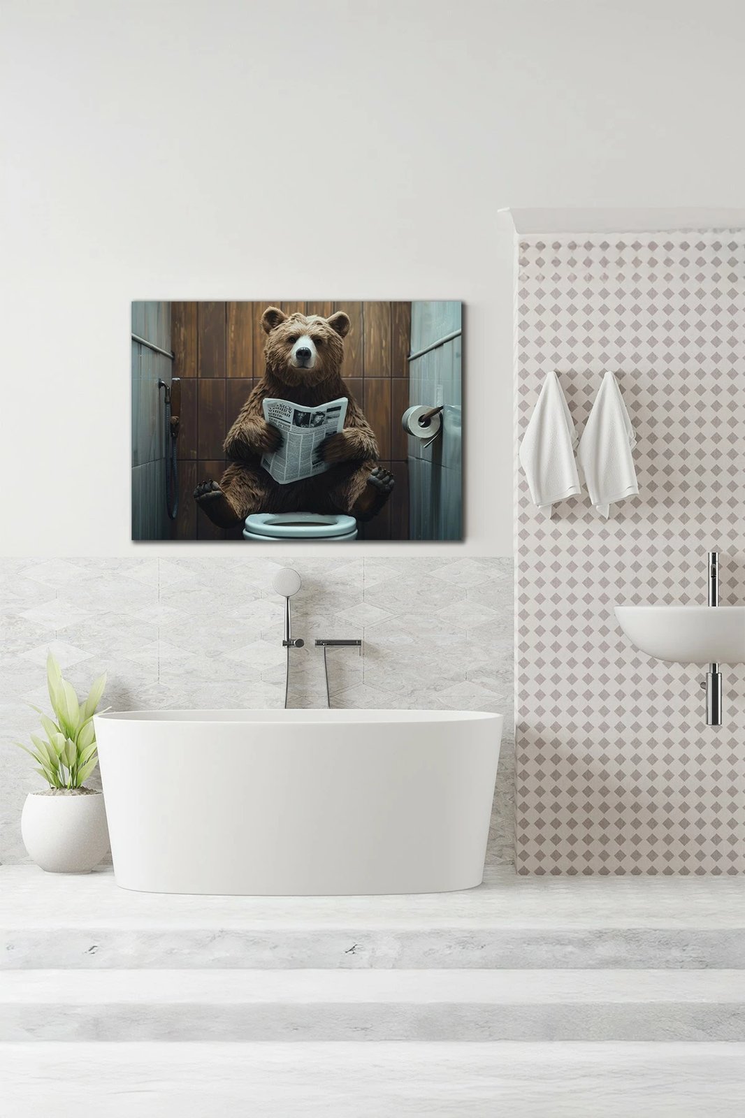 Pikturë dekorative në kanavacë, shumëngjyrëshe, Wallity Ersyaıhyvn48, 40x60cm