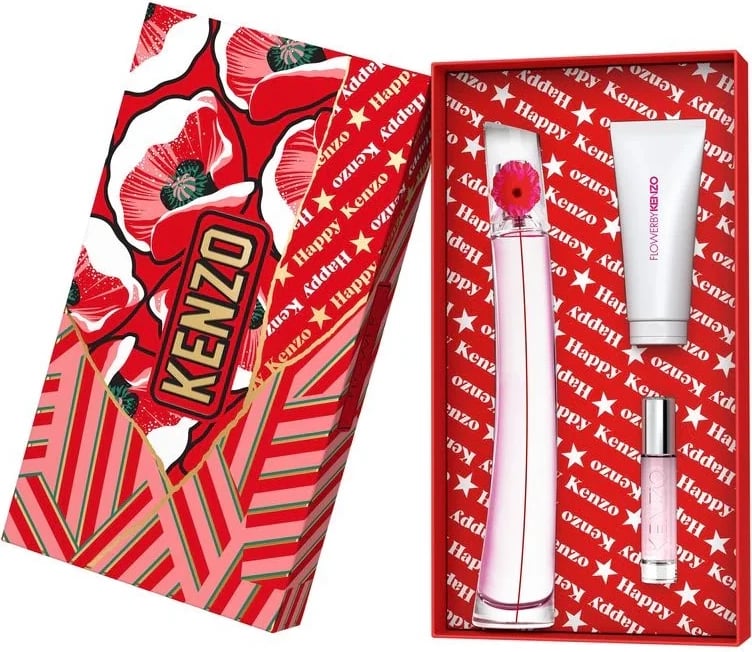 Set Eau de Parfum për femra Kenzo Flower by Kenzo Poppy Bouquet 100ml + balsam trupi 75ml + 10ml
