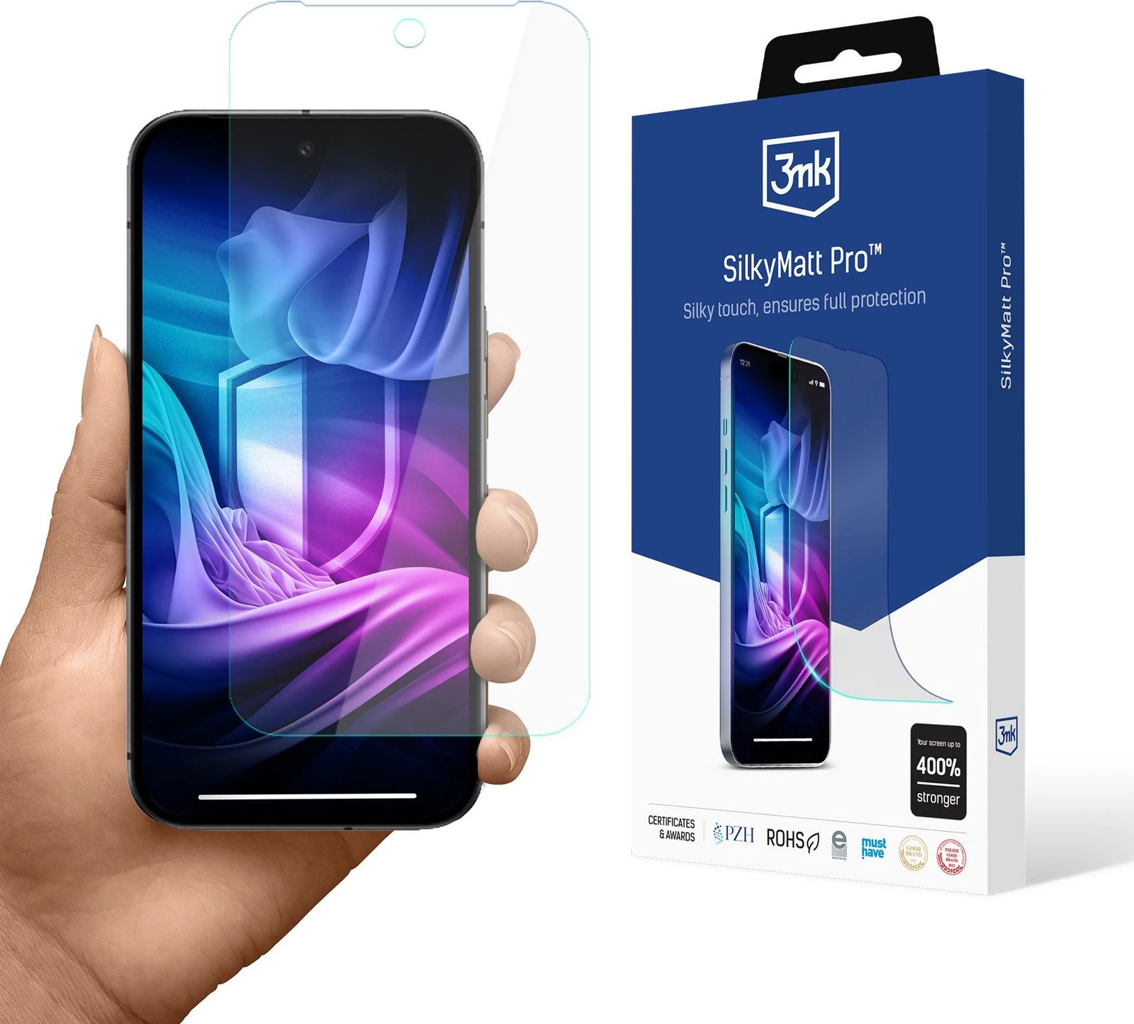 Mbrojtës ekrani 3mk Silky Matt Pro për Google Pixel 9A, mat, TPU