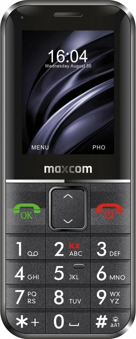 Celular Maxcom MM 735 SOS me byzylyk SOS, E zezë