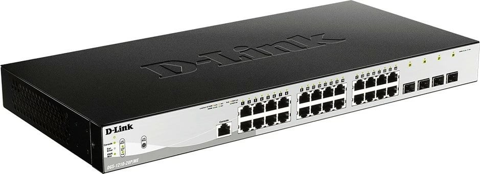 Switch i menaxhuar D-Link DGS-1210-28P/ME/E, 28 porta, rack, i zi
