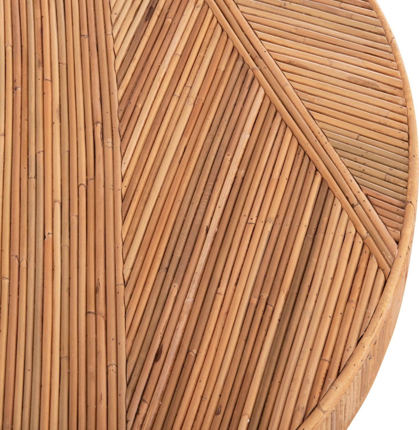 Tavolinë ngrënieje rrethore Gatsby, rattan natyral, Φ120x76H cm