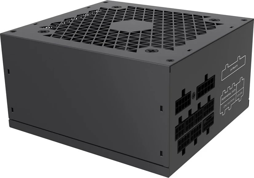 Kasë furnizues energjie Gembird Fornax Power 750W, 80 PLUS Gold, e zezë