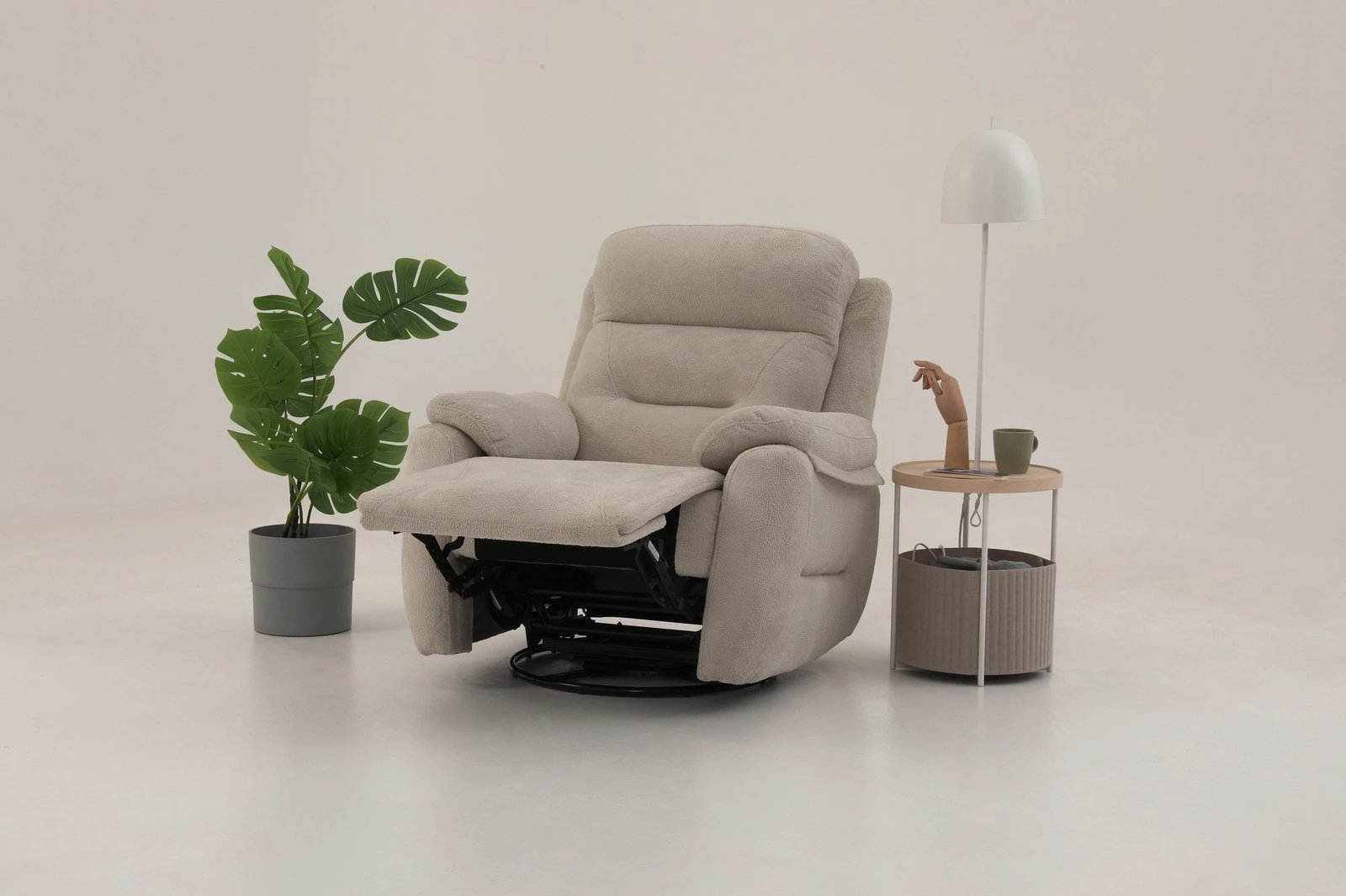 Recliner Comfort manuel, krem, Atelier del Sofa