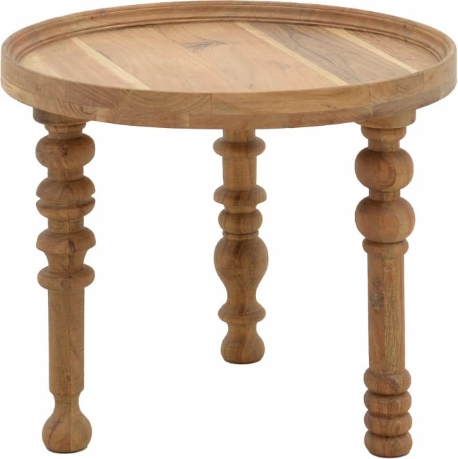 Set tavolinash anësore 2 copë Kelly dru akacie natyrale