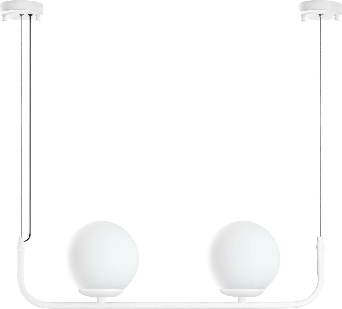 Llambë tavani Opviq Faruk, e bardhë, 2 copa, 56x15x20-110cm