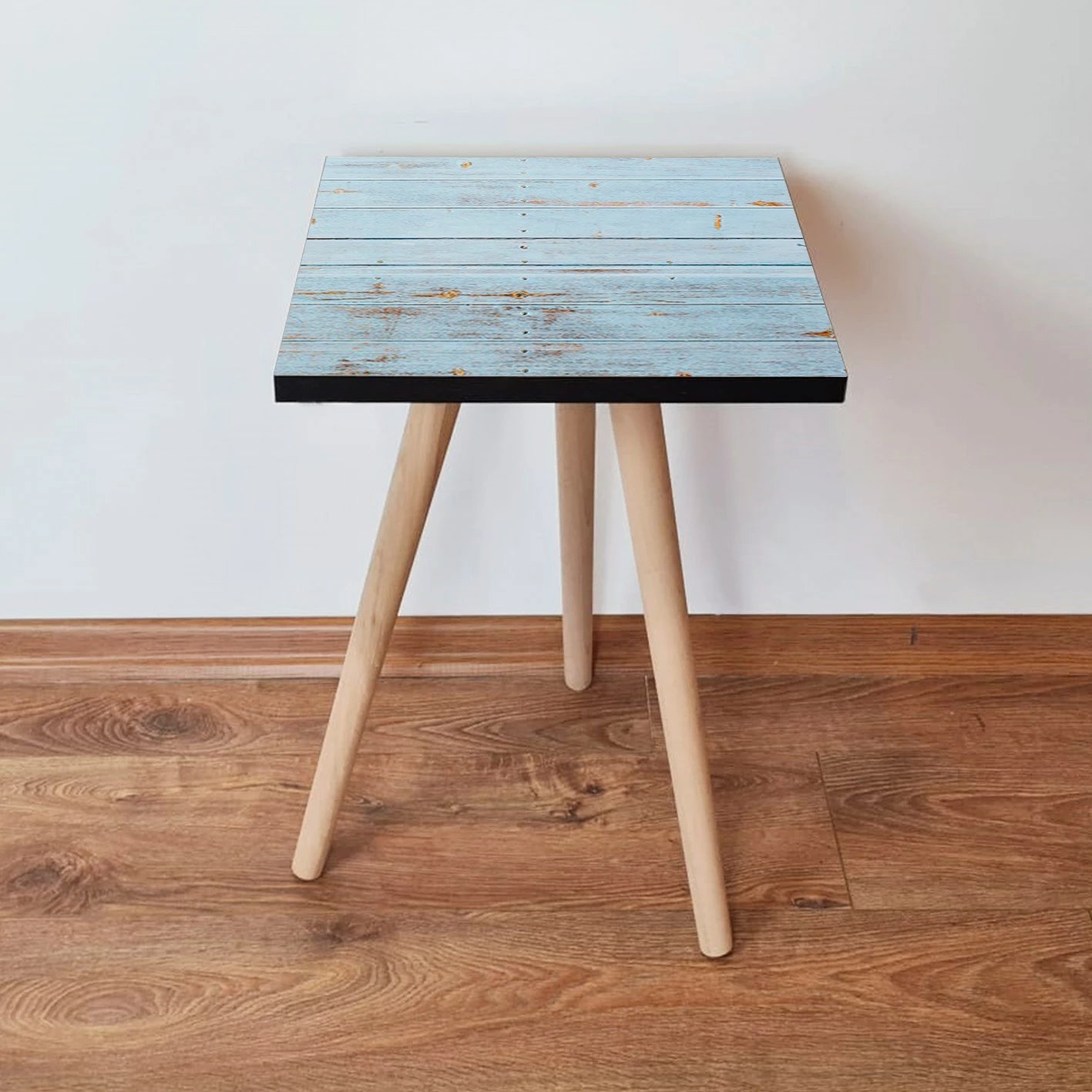 Tavolinë anësore Skye Decor, Shp119, ngjyrë kaltër-kamel