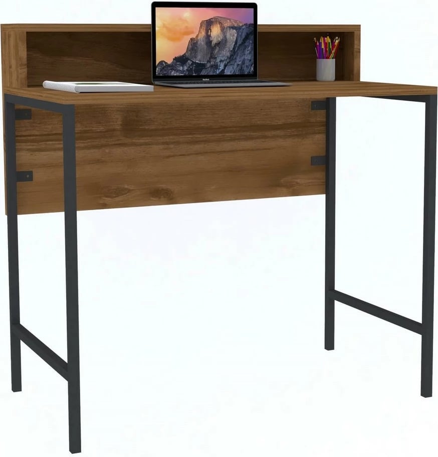 Tavolinë studimi Hanah Home, Uso, ngjyrë arre, e zezë