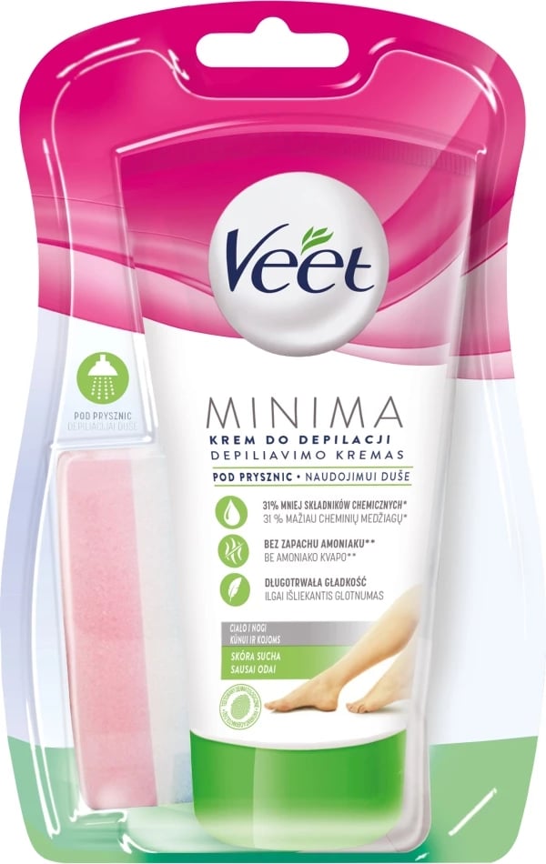 Krem depilimi për dush Veet Minima për femra 135ml