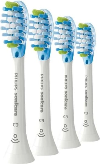 koka furçe dhëmbësh elektrike, Philips, HX9044/17 C3 Premium Plaque Defence, kompatibile Sonicare me njohje Smart, e bardhë, set 4 copë