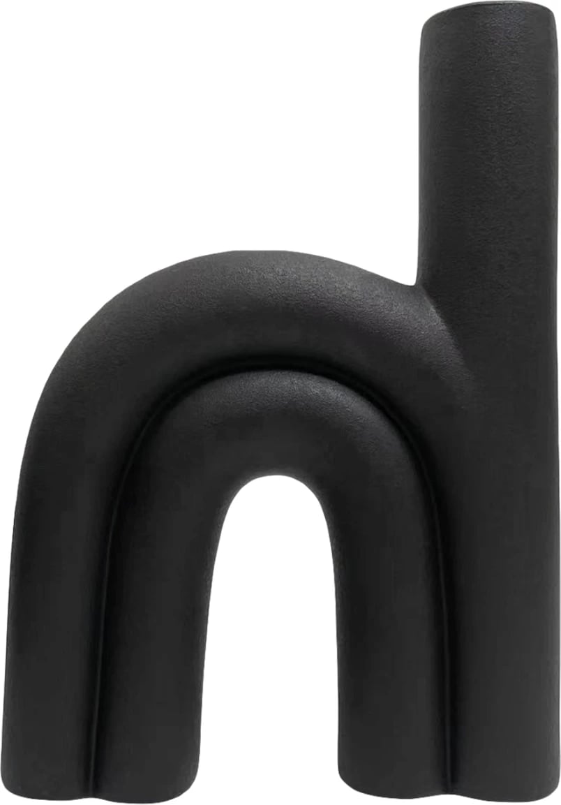 Dekor tavoline prej qeramike ARCON FH4638.02, ngjyrë e zezë mat, 25x6x35 cm Dekor tavoline prej qeramike ARCON FH4638.02, ngjyrë e zezë mat, 25x6x35 cm