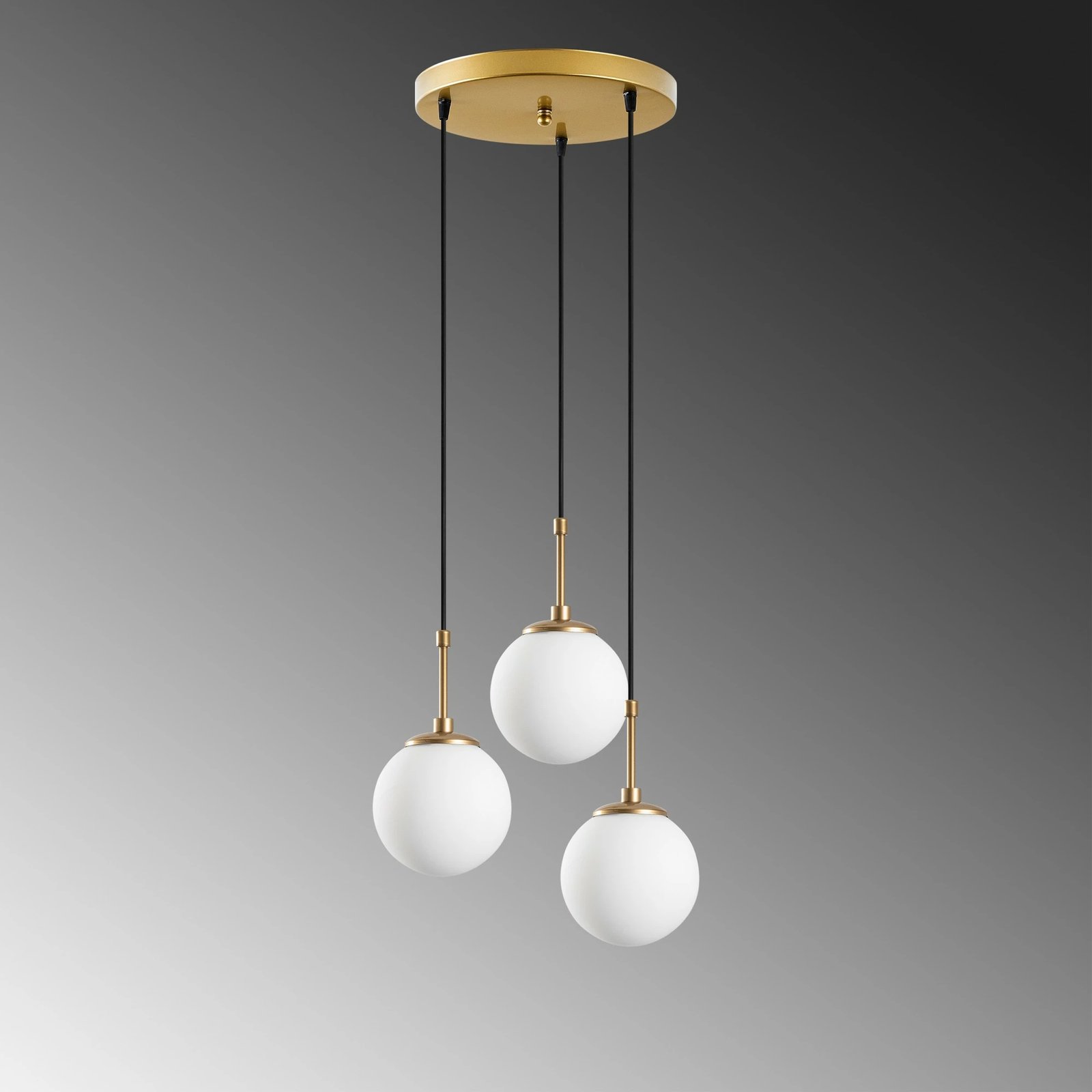 Llambë tavani Opviq Orbital, ngjyrë ari, 36x36x115cm