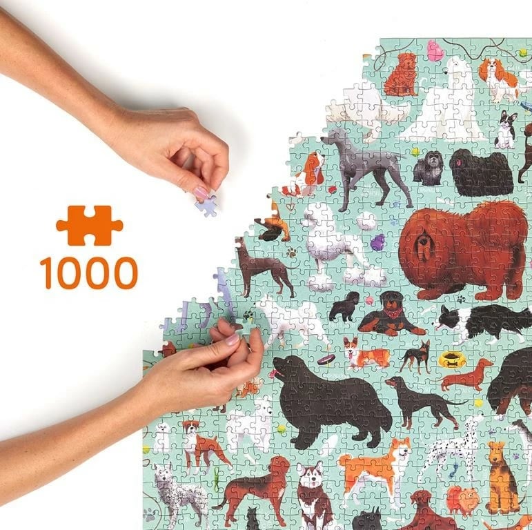 Puzzle CzuCzu Puzzlove Psy 1000 pjesë, shumëngjyrëshe