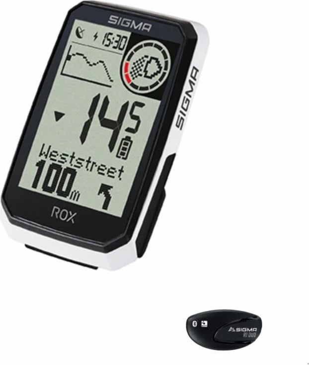 Kompjuter biçiklete Sigma për meshkuj, i bardhë