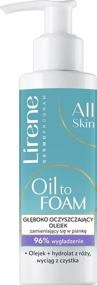 Vaj pastrues që shndërrohet në shkumë për femra Lirene Oil to Foam Deep Cleansing Oil 145ml