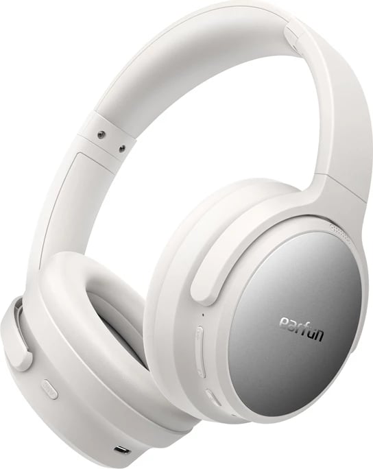 Kufje wireless Earfun Tune Pro, over-ear, ANC, Bluetooth 5.4, të bardha