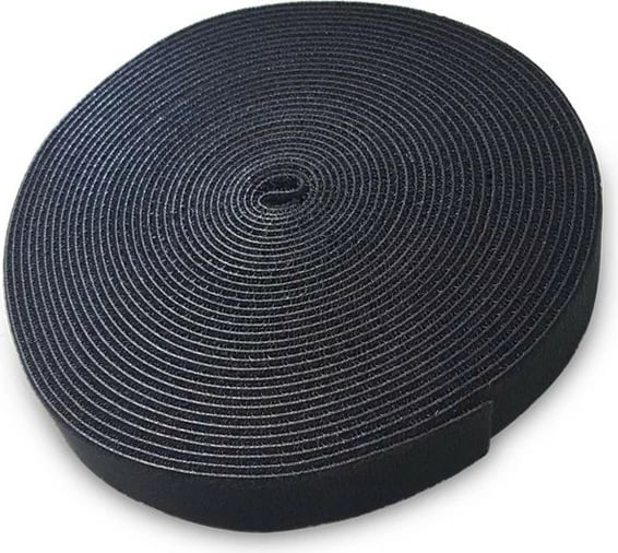 Organizues kabllosh Savio OC-01/B, shirit Velcro, 10m, i zi