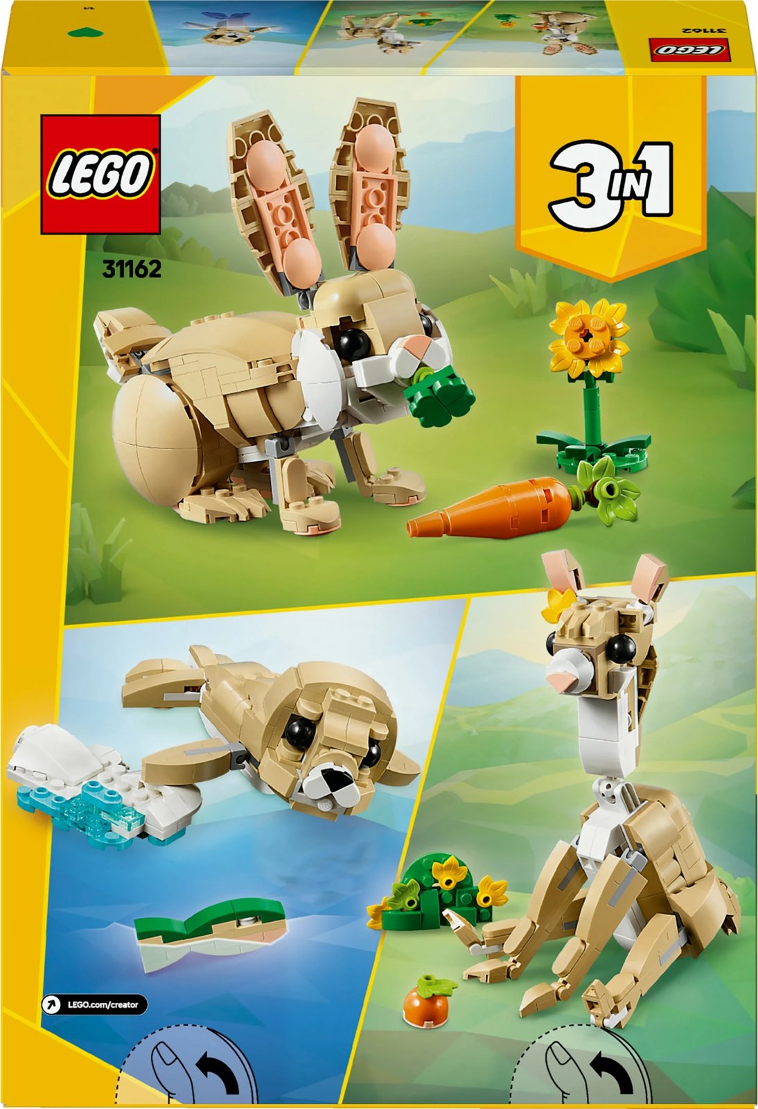Set ndërtimi LEGO Creator Häschen 31162, shumëngjyrësh Set ndërtimi LEGO Creator Häschen 31162, shumëngjyrësh