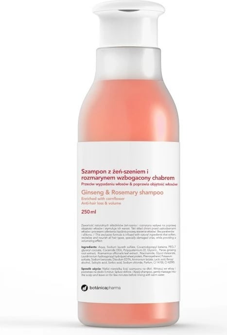 Shampon për femra Botanicapharma Ginseng & Rosemary, 250ml