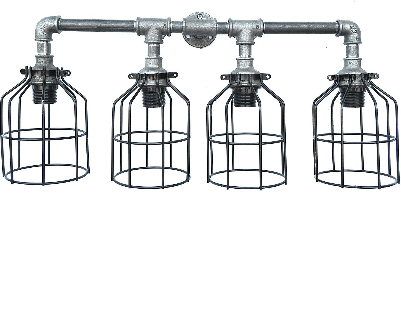 Llambadar Opviq, Pp118, industrial, ngjyrë gri e zezë, 67x30x17cm