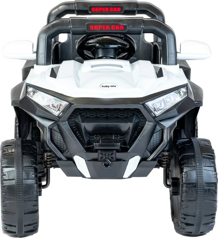 Makinë elektrike për fëmijë, Baby Mix Space, buggy stil 4x4, dy vende, e bardhë