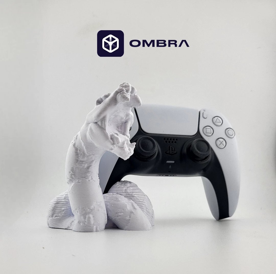 PS5 Controller Snake Stand, e bardhë