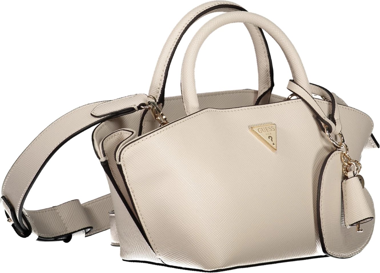 Çantë për femra GUESS JEANS Bolena Mini, bezhë