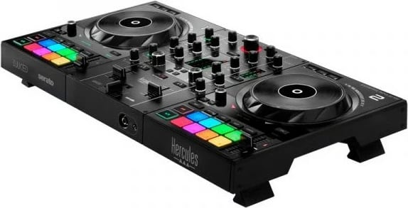 Kontroller DJ Hercules Inpulse 500, USB, 2 dalje për kufje, 1 hyrje mikrofon, i zi