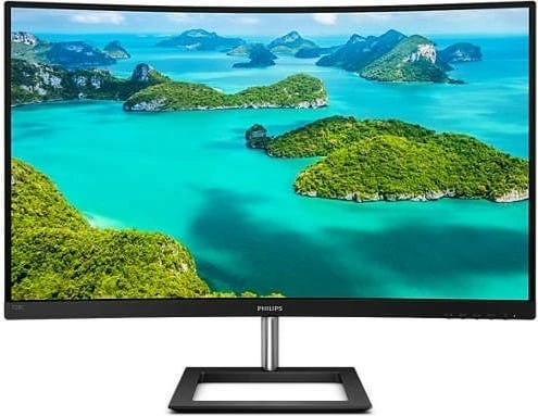 Monitor Philips 328E1CA/00, 31.5 inç, 4K, i lakuar, VA, i zi