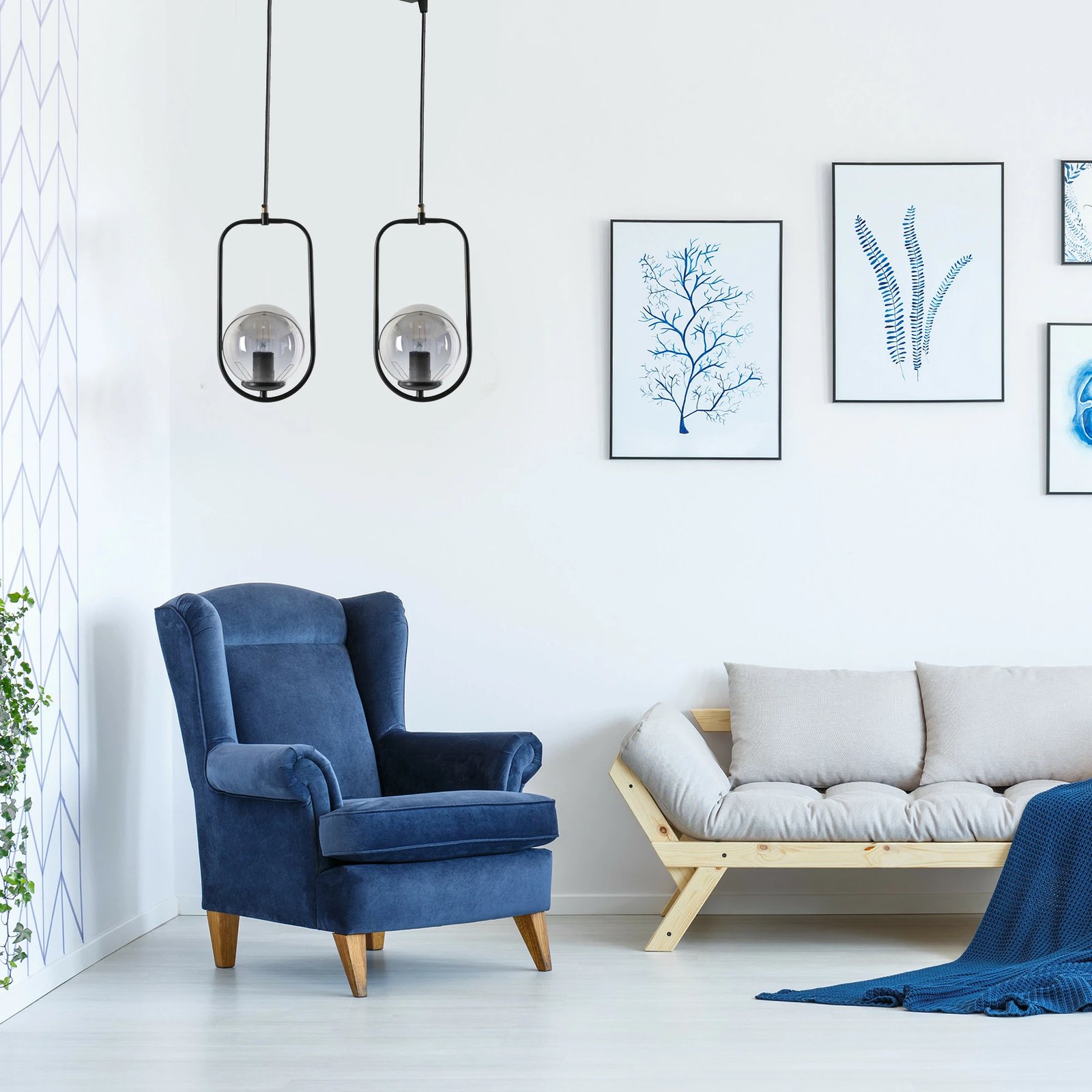 Llambë tavani industriale, ngjyrë e zezë, Opviq, 8496-5