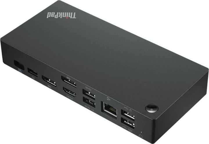 Dok universal USB-C, Lenovo ThinkPad, Smart Dock 40B20135EU, shumë porta video/USB/Ethernet, e zezë